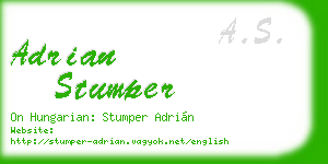 adrian stumper business card